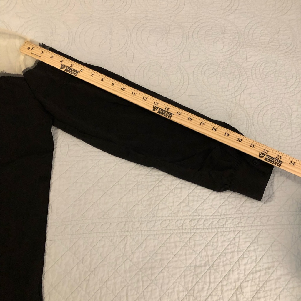 Soolinen Black Sheer Lace Panel Top Blouse. Size Large.Nwt — image 8 of 8